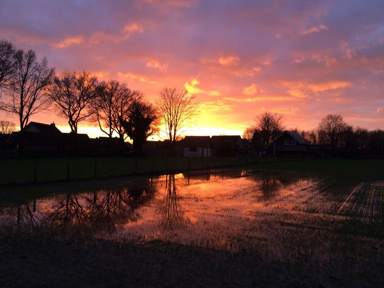 Haarle - Zonsondergang in Haarle